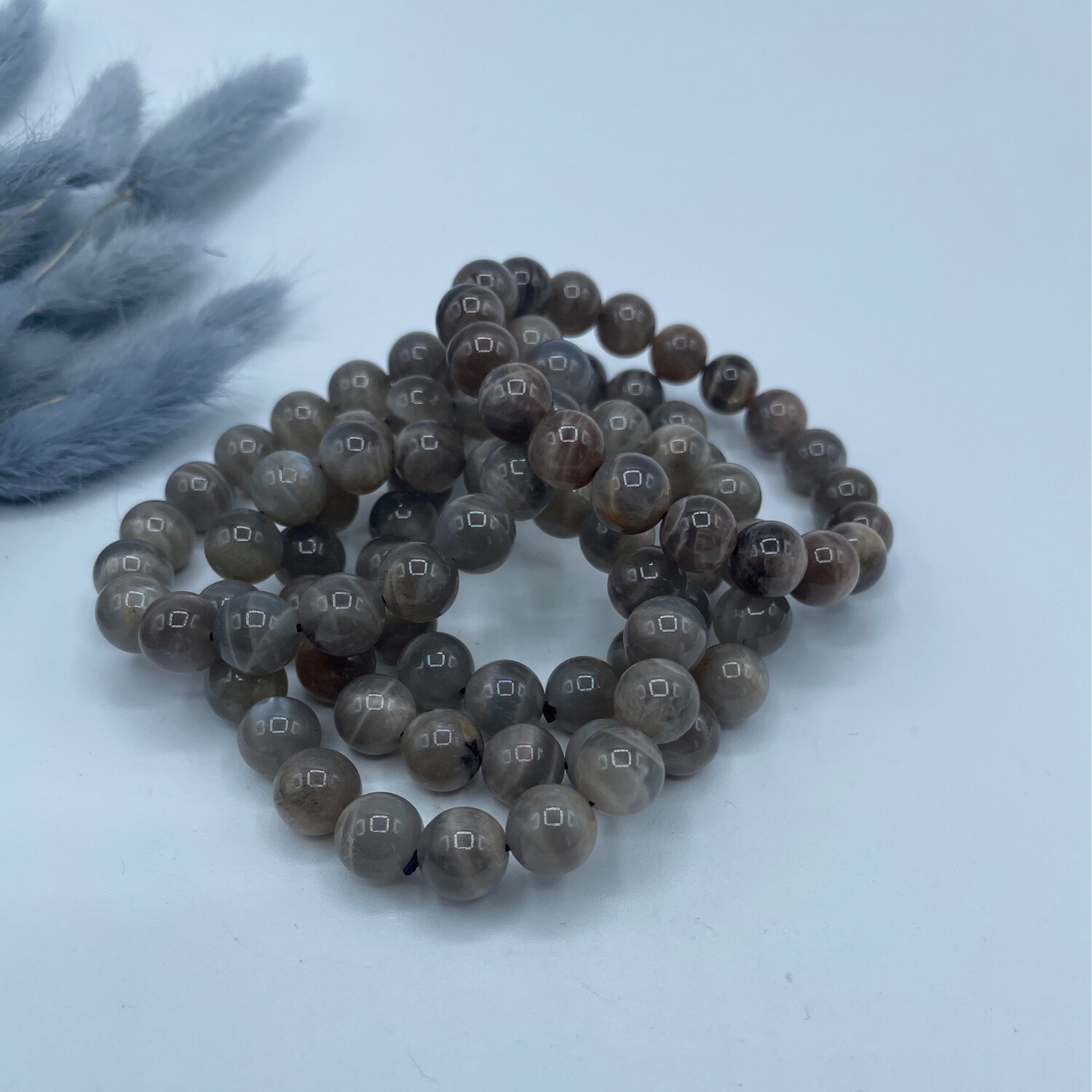 HQ Schwarzer Mondstein Armband