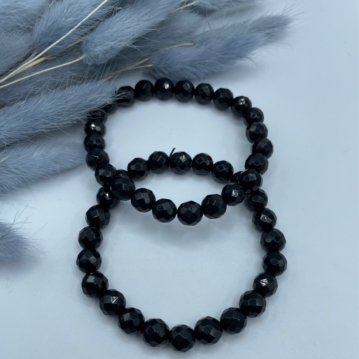 Obsidian Armband facettiert