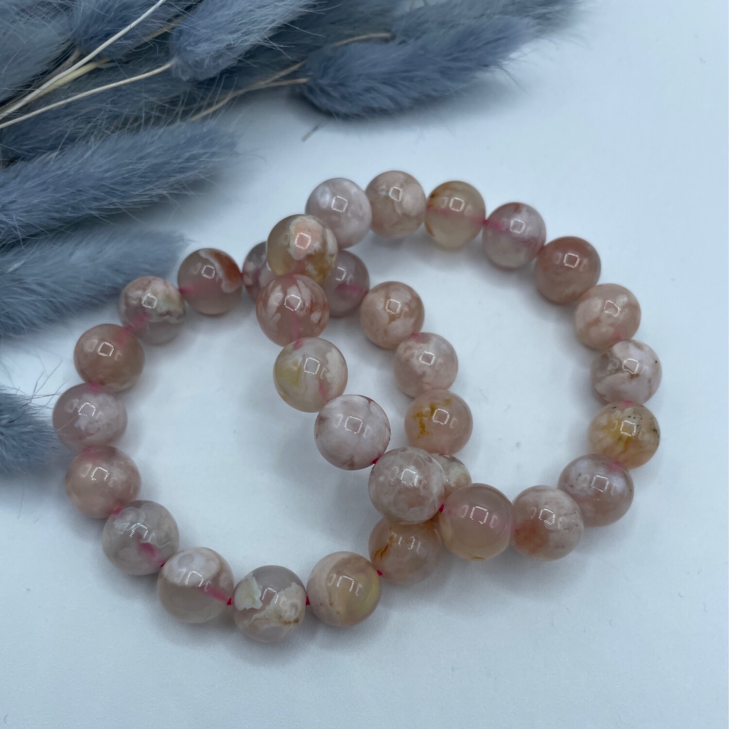 Blumenachat Armband