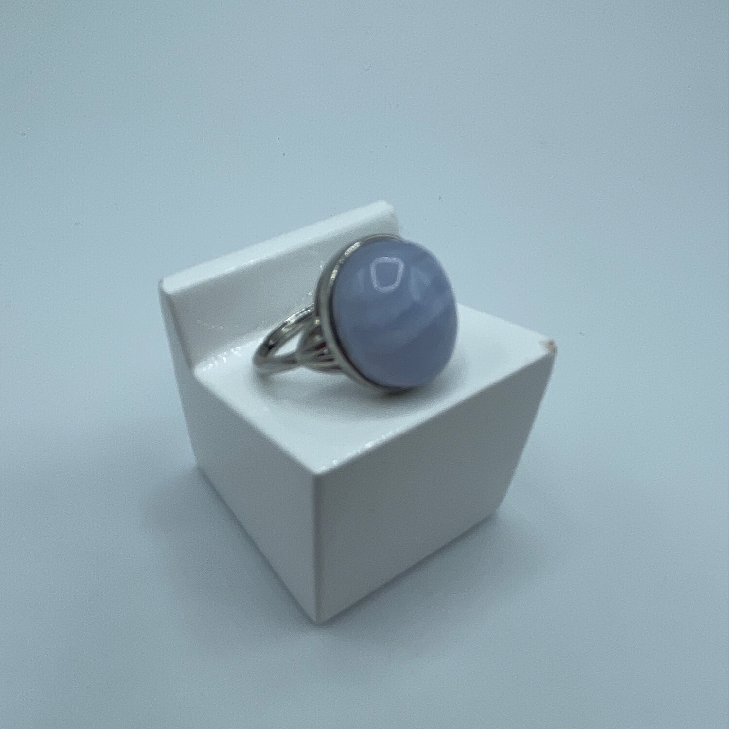 Blue lace Achat S925 Ring