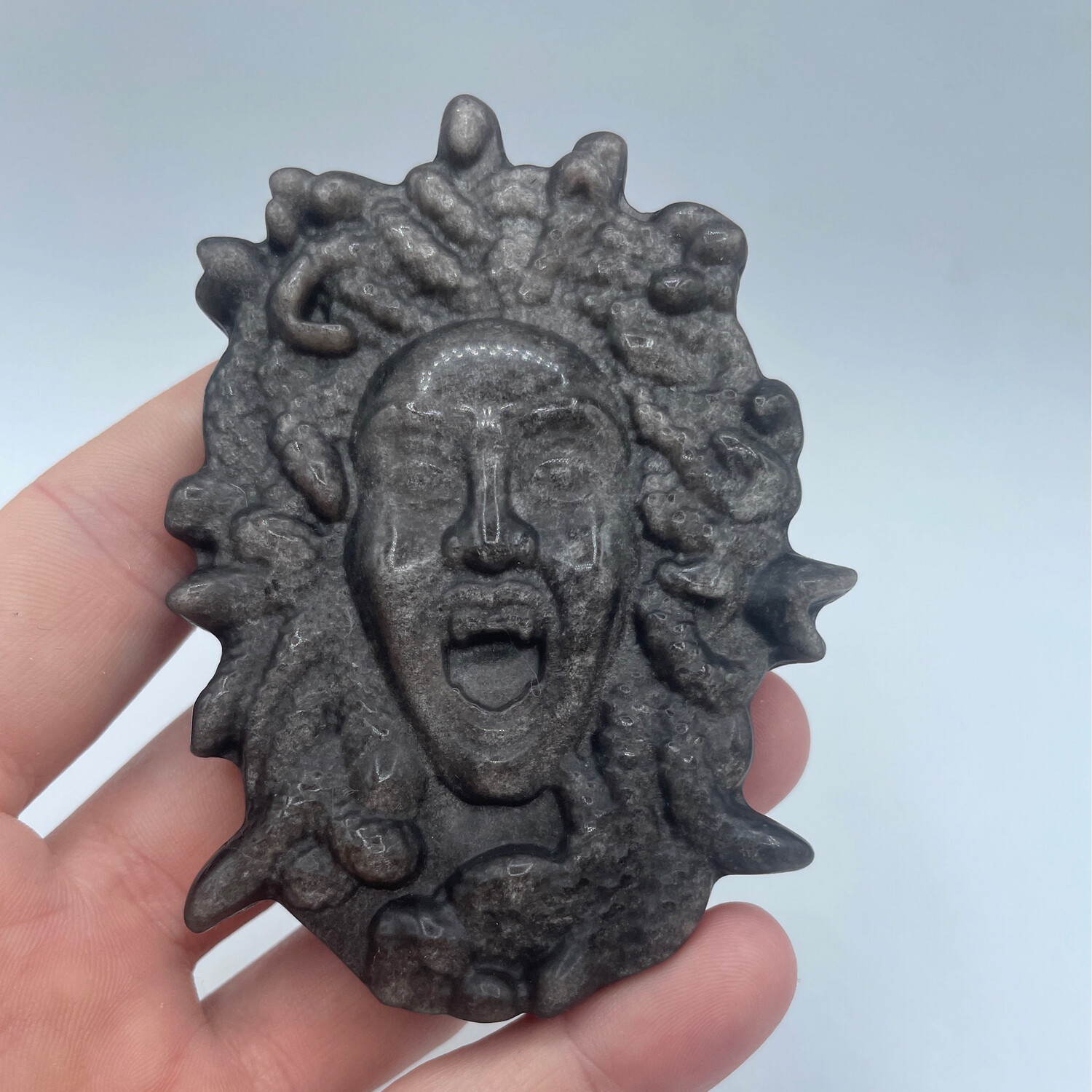 Medusa silber Obsidian