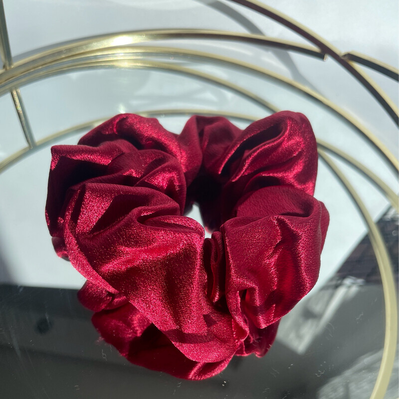 Scrunchie Satin Weinrot
