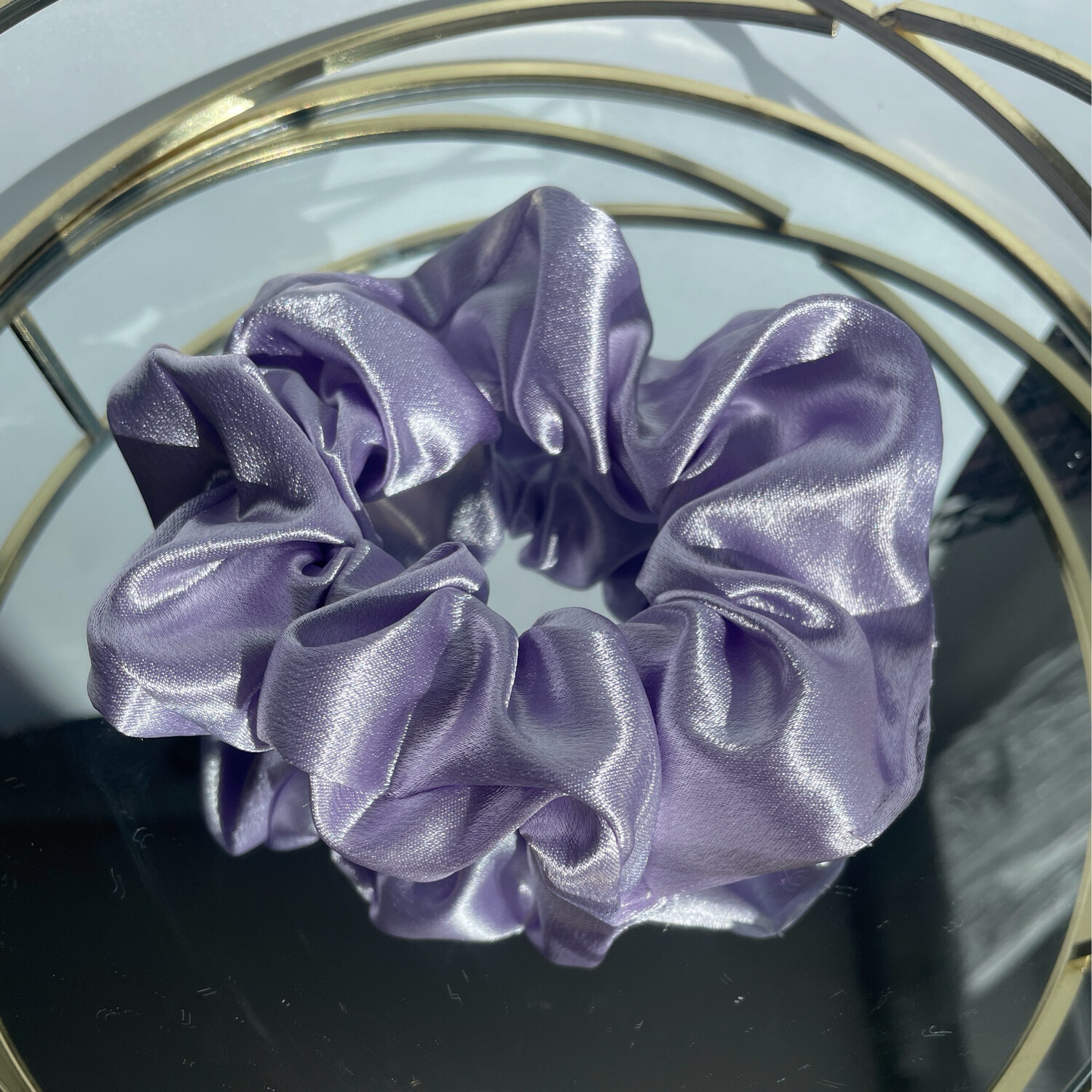 Scrunchie Satin Flieder