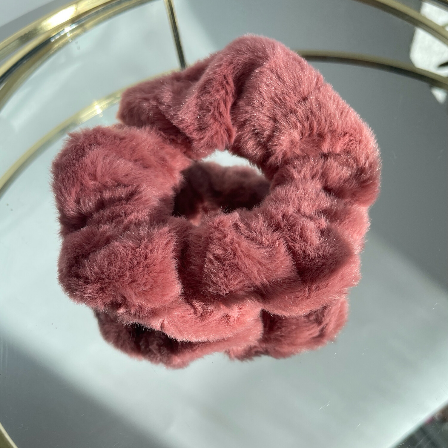 Scrunchie flauschig Magenta