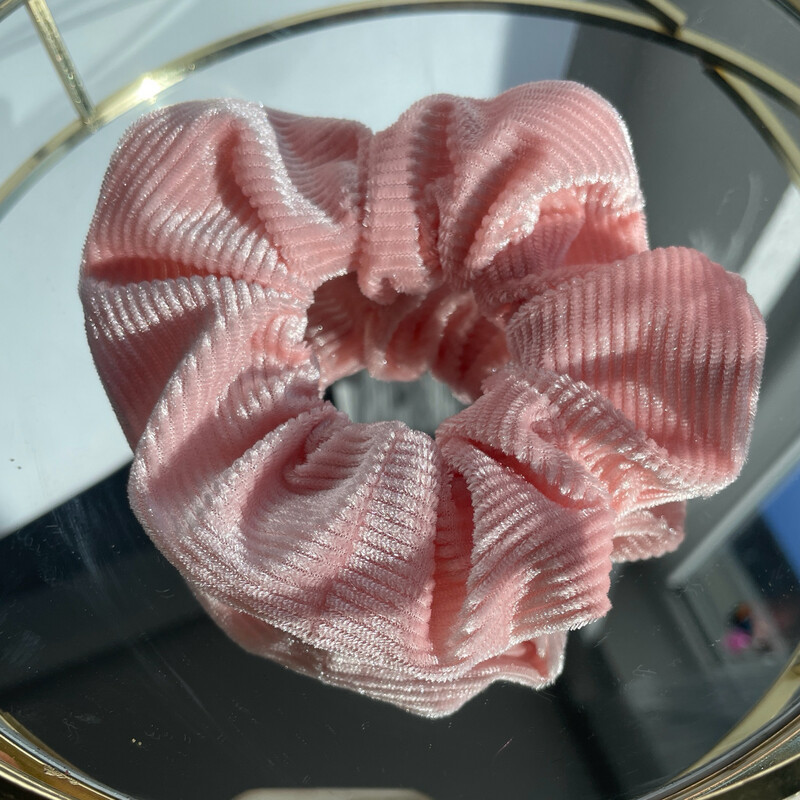 Scrunchie Samt Cord rosa