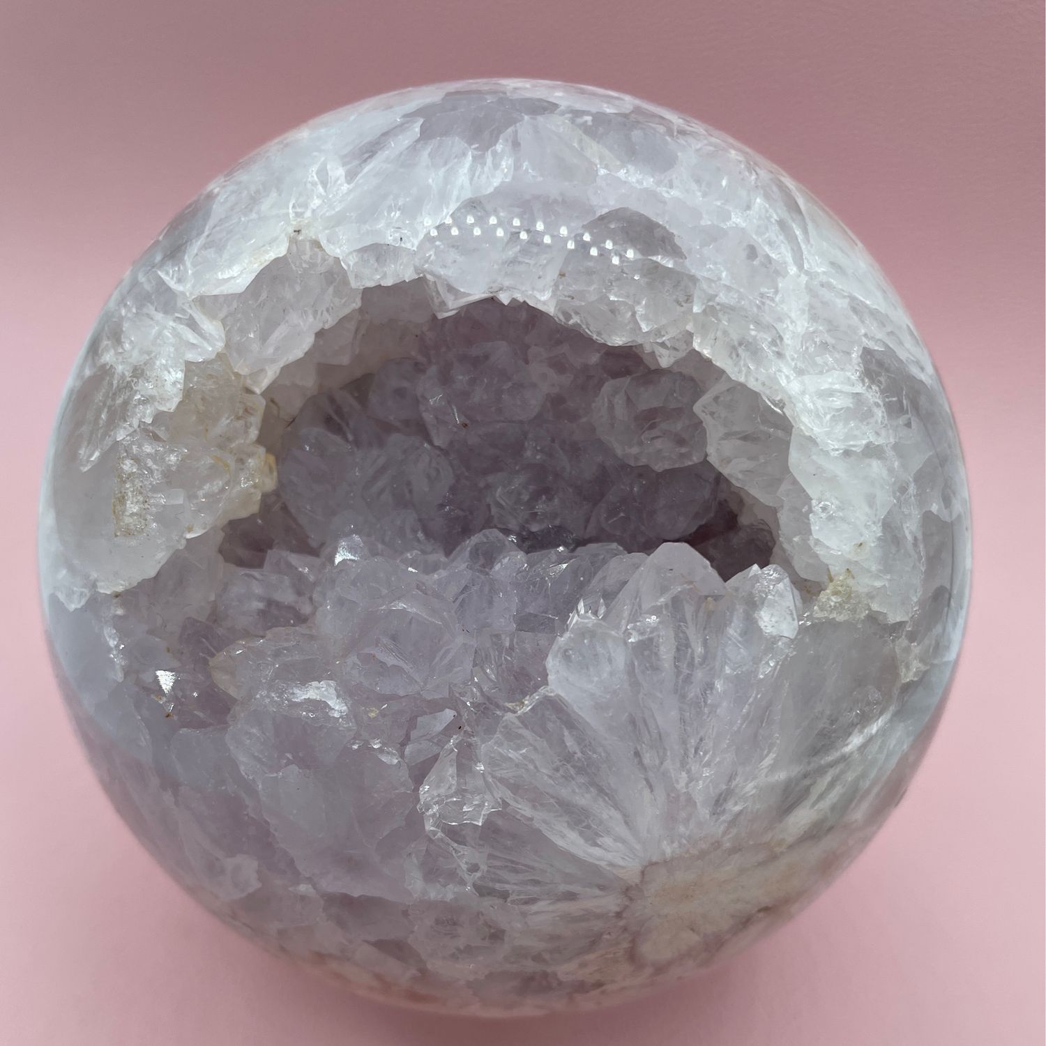 Blumenachat x Amethyst Kugel