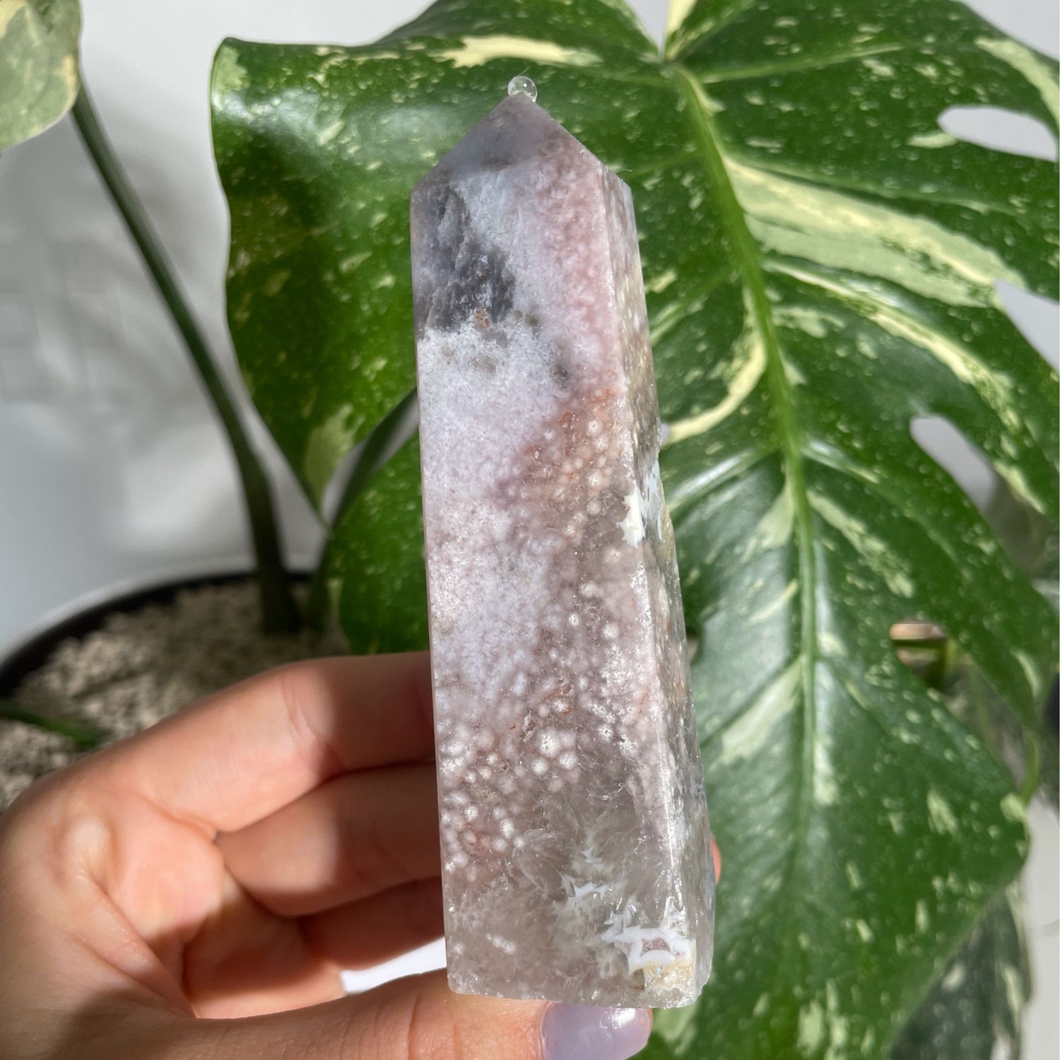 Pink Amethyst x Blumenachat x prasiolith