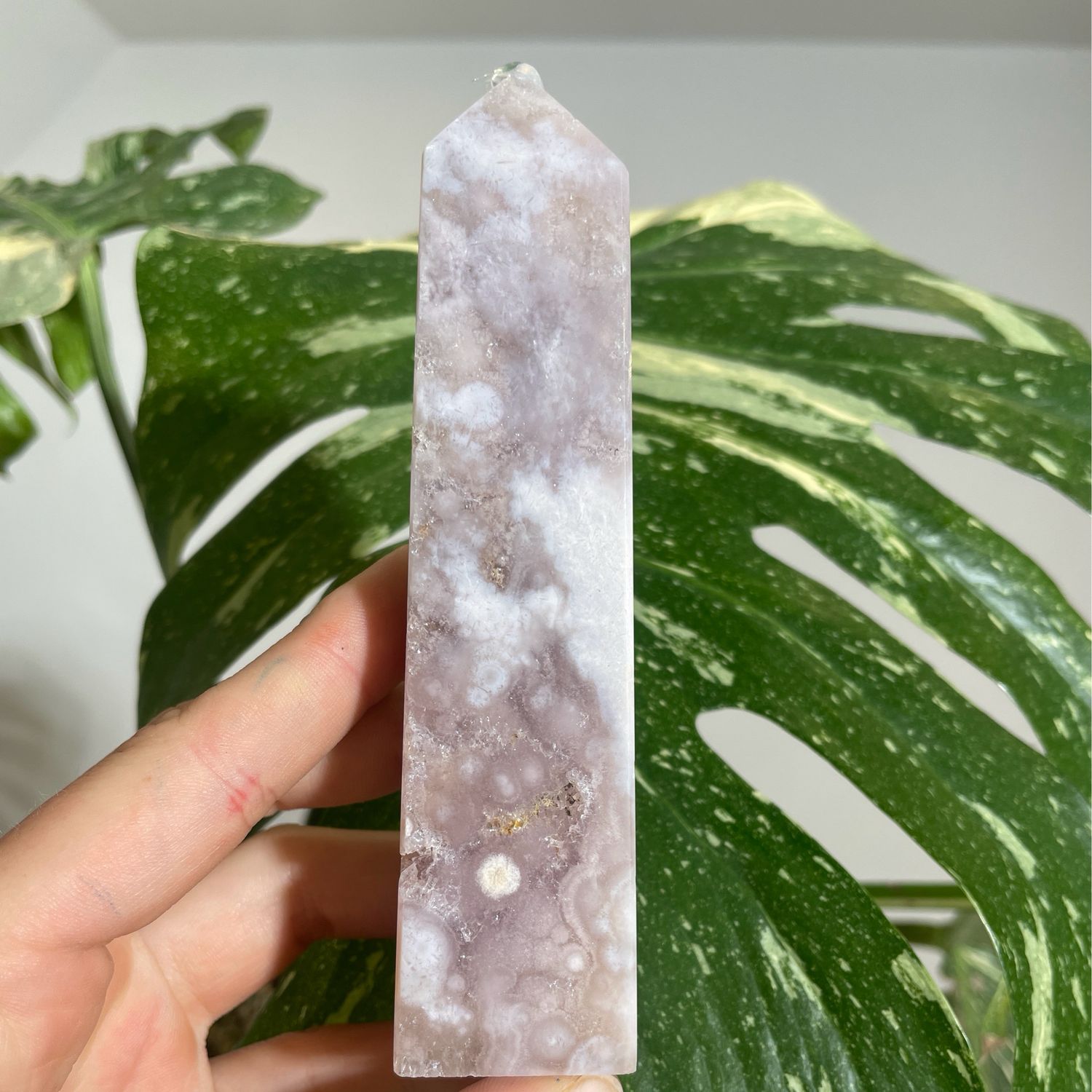 Pink Amethyst x Blumenachat x Prasiolith Turm