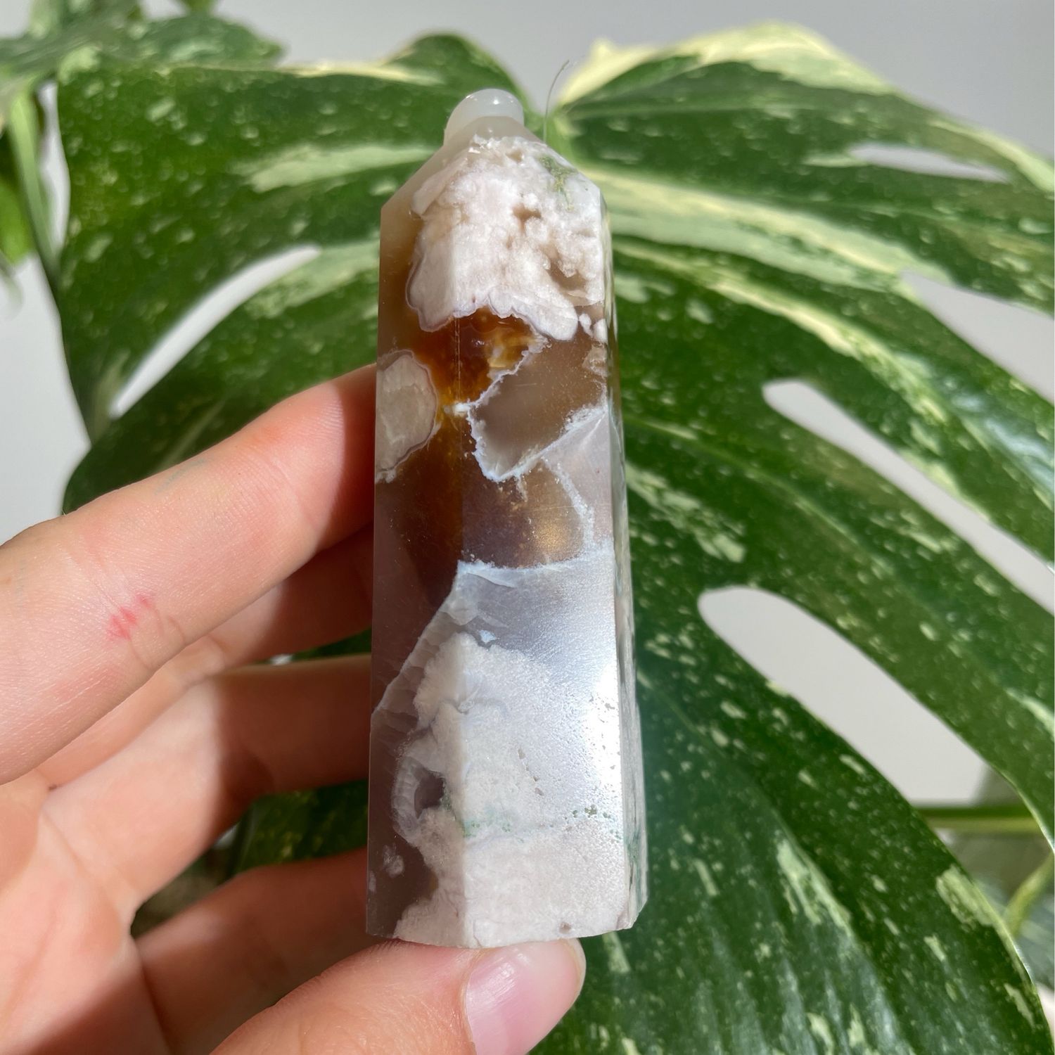 Blumenachat x Karneol Turm