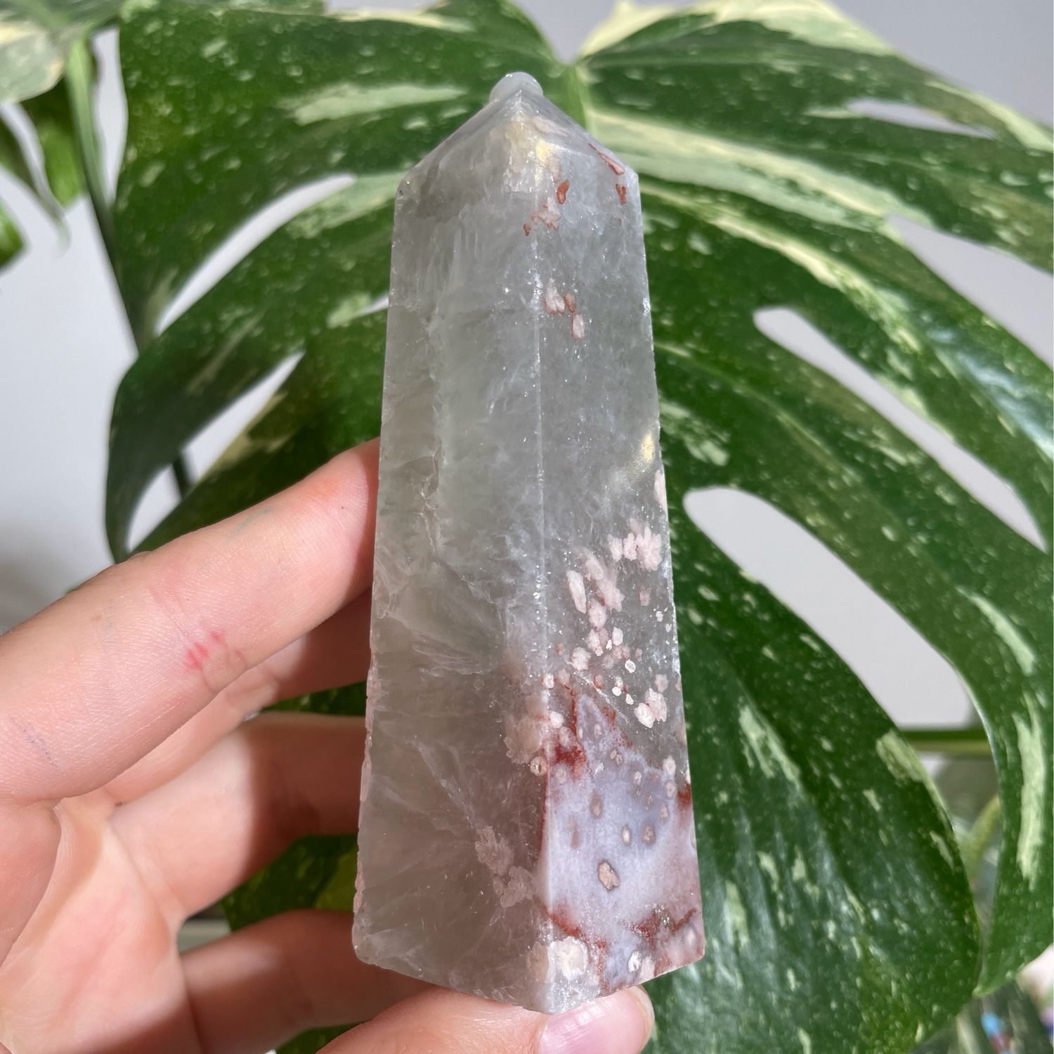 Blumenachat x Prasiolith Turm