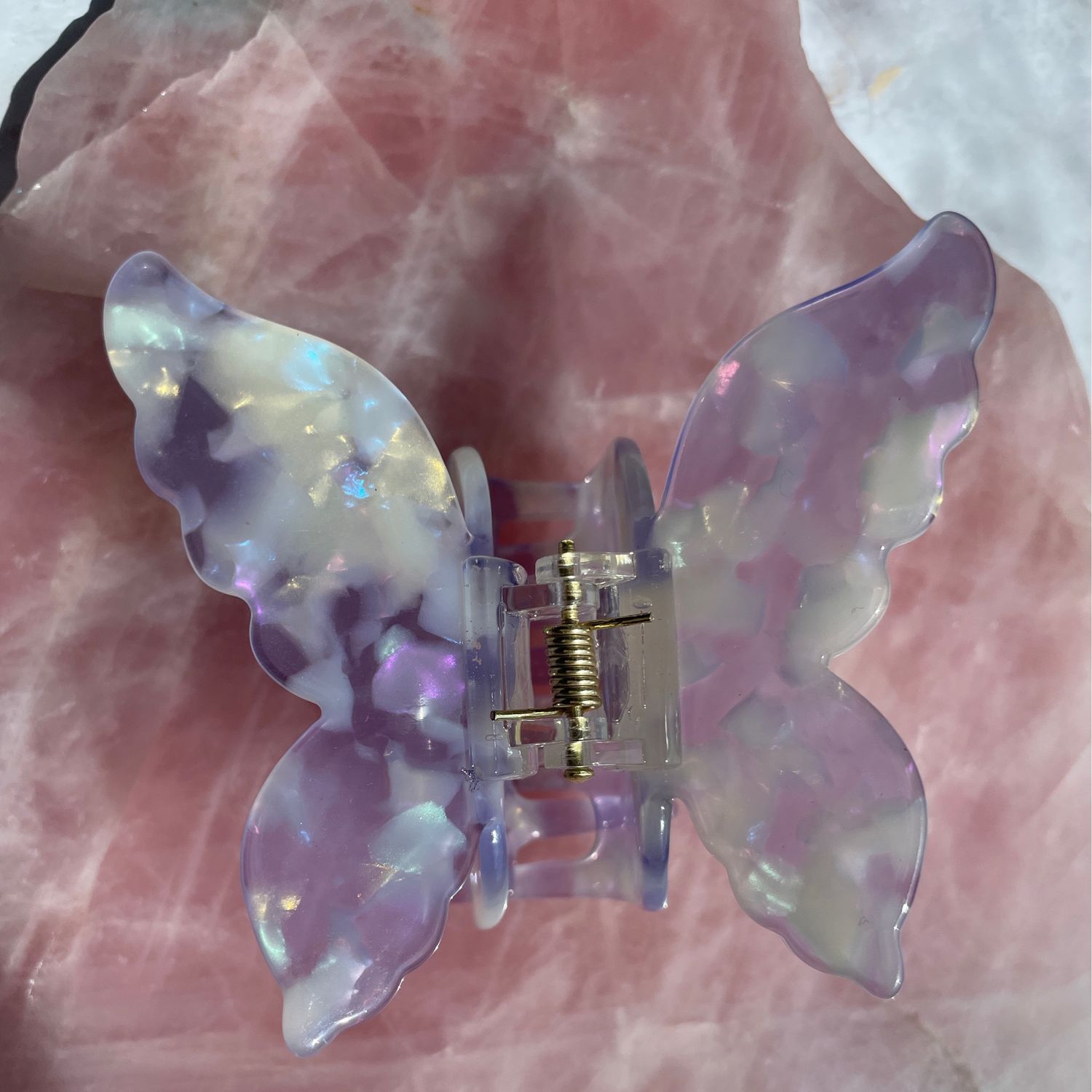 Haarklammer Schmetterling L „Amethyst“