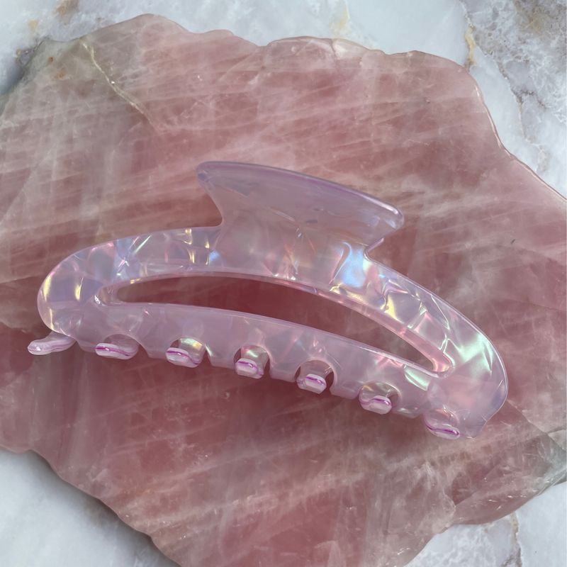 Haarklammer Curved „Kunzit“