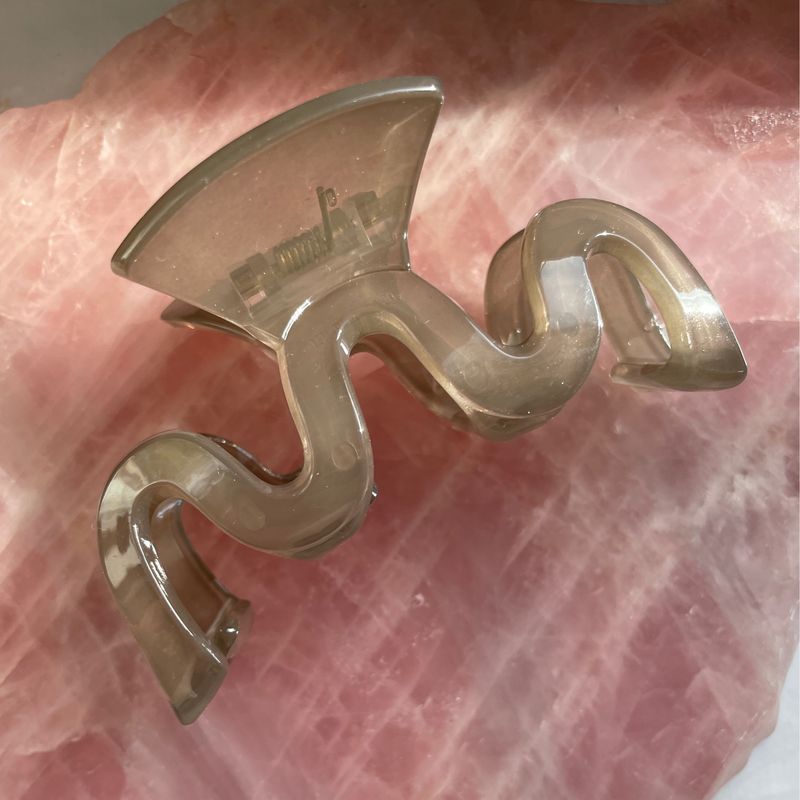 Haarklammer Wave „braun“