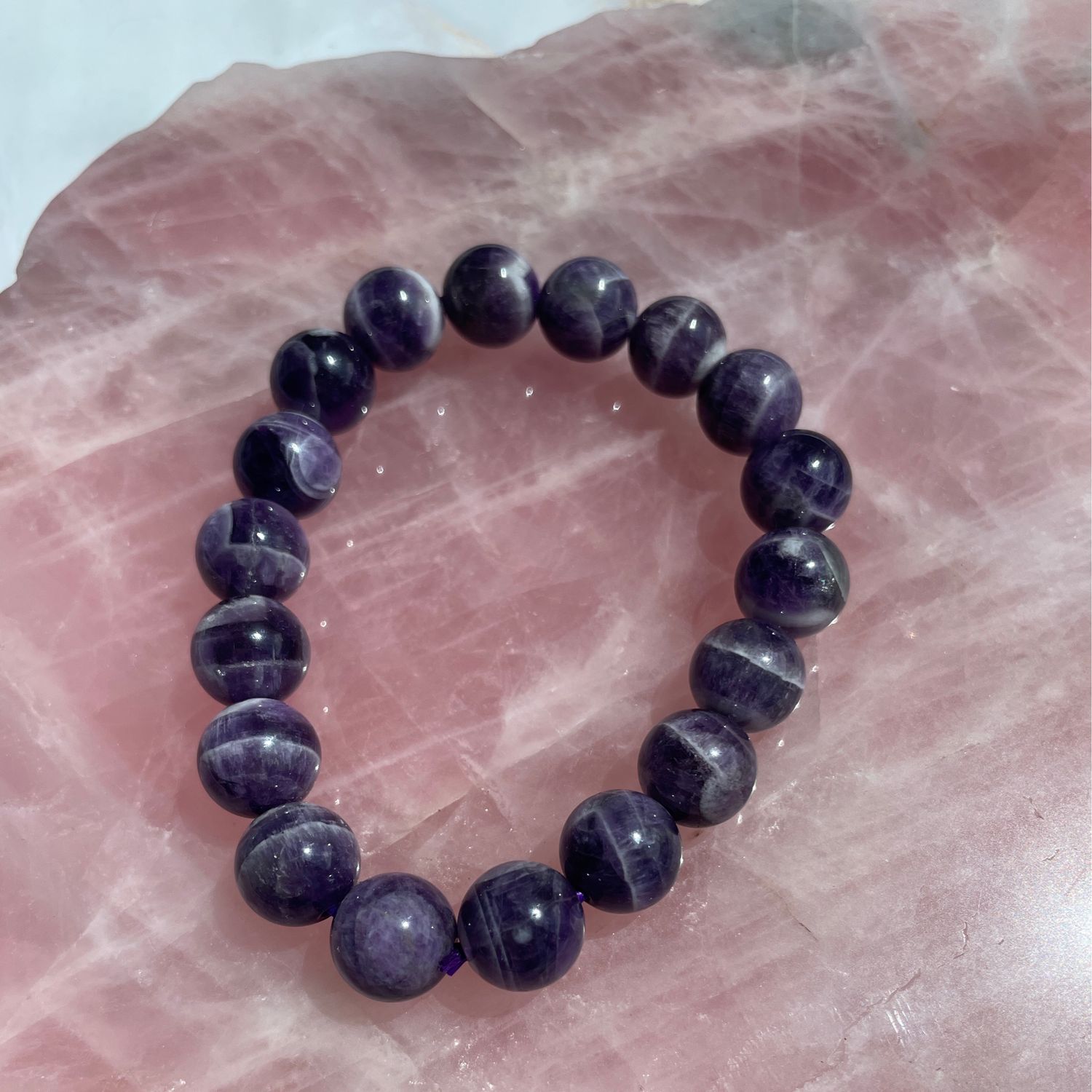 Chevron Amethyst x Armband