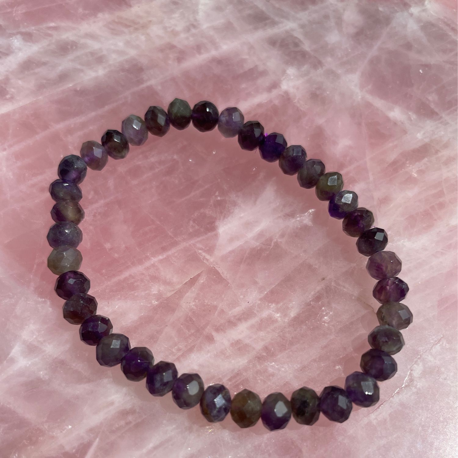 Amethyst x Armband, facettiert