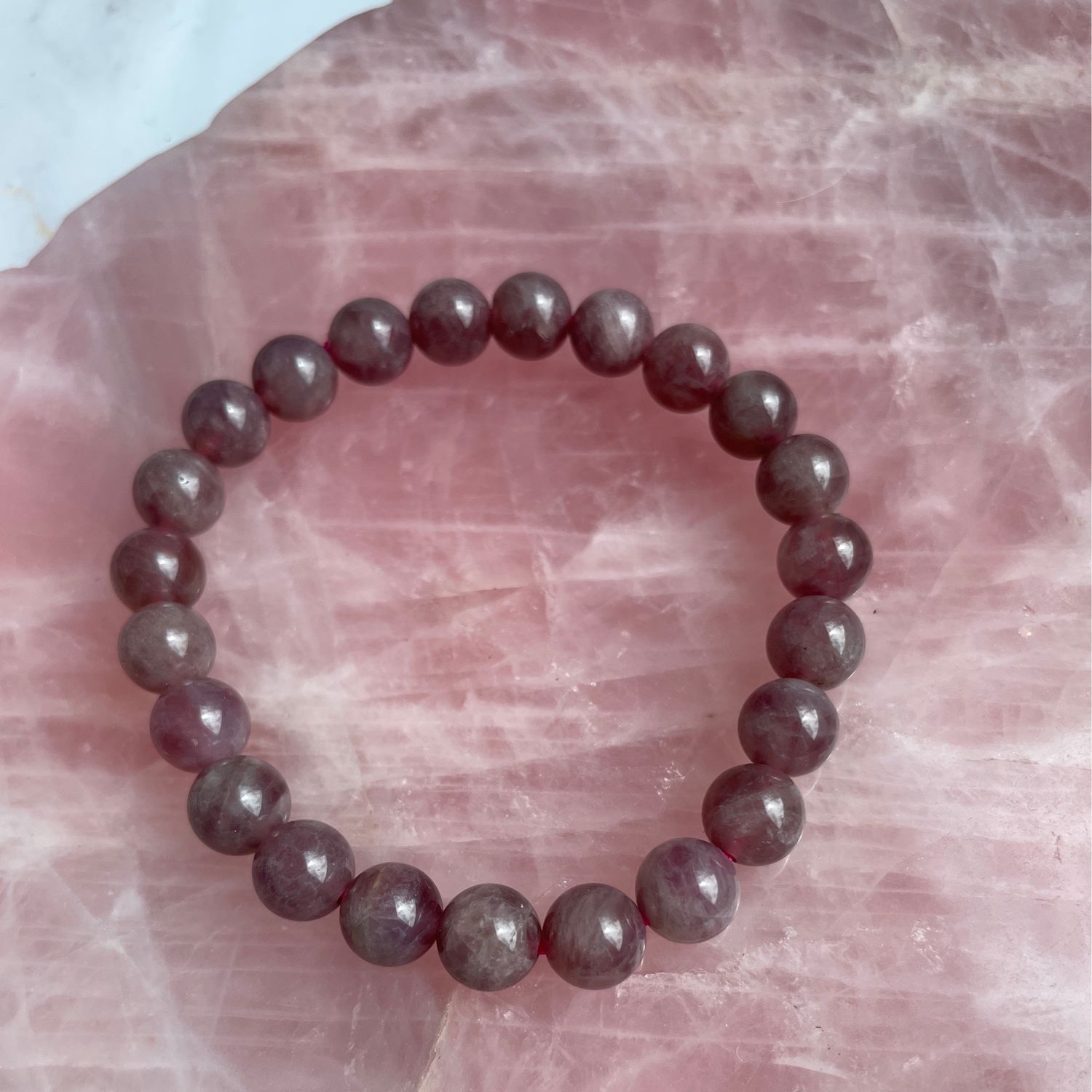 Lavender Rosenquarz x Armband