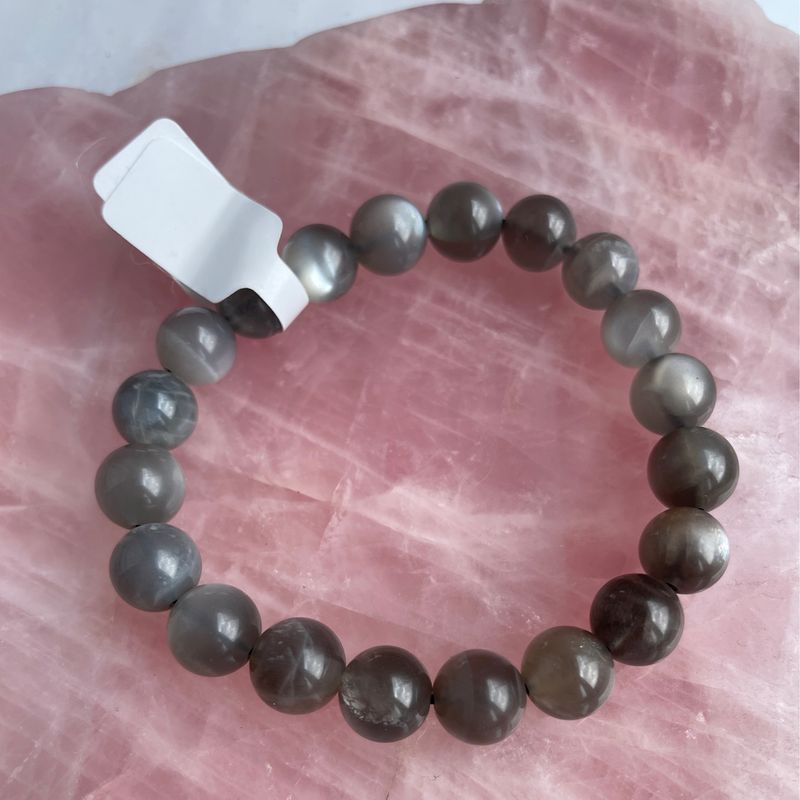 Schwarzes Mondstein x Armband