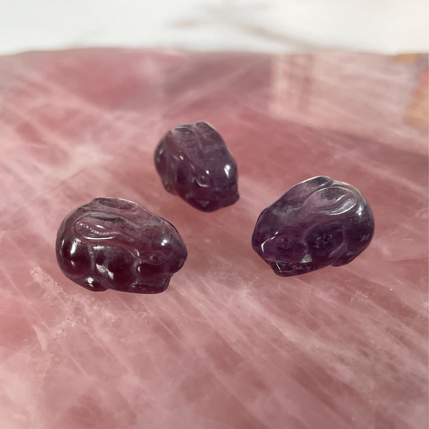 Lepidolith mica x mini Häschen