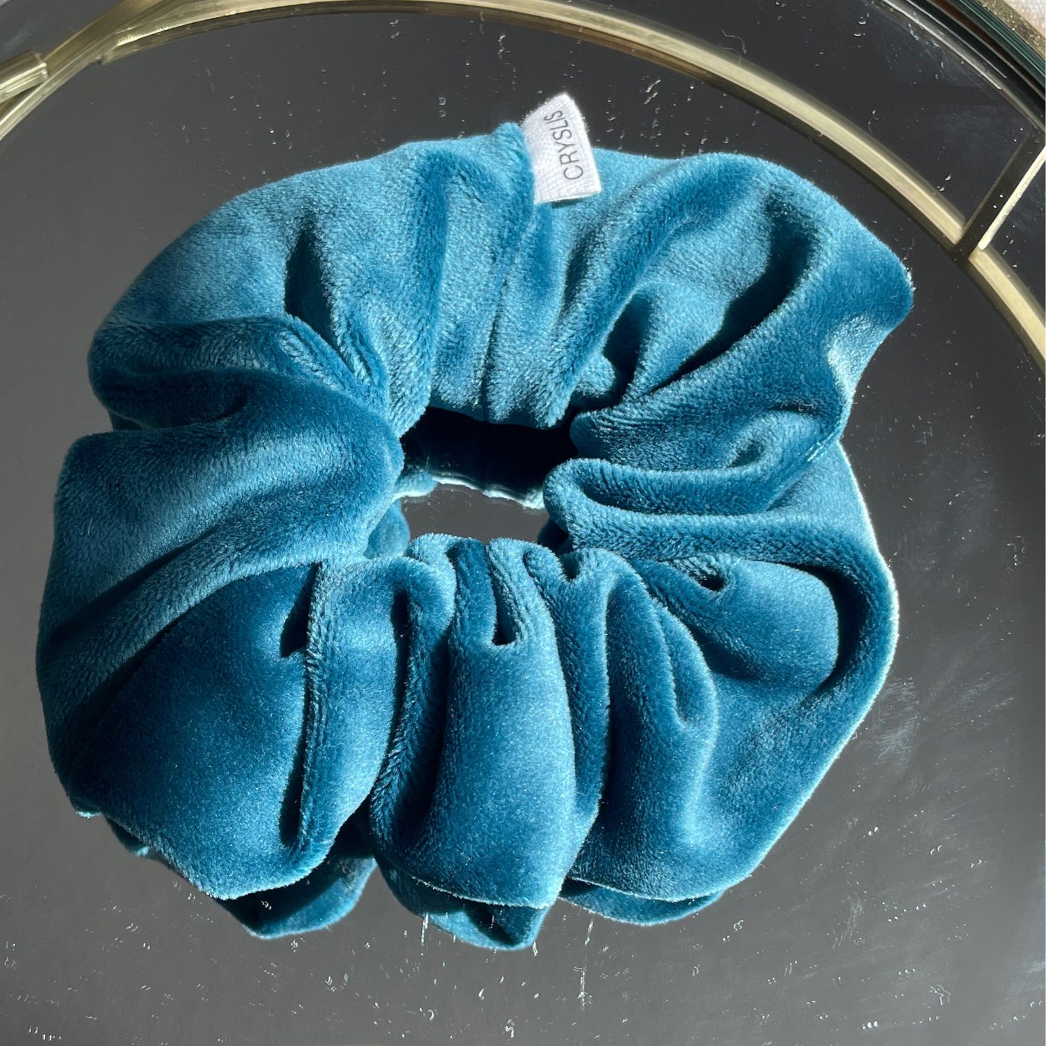 Scrunchie Samt Petrol