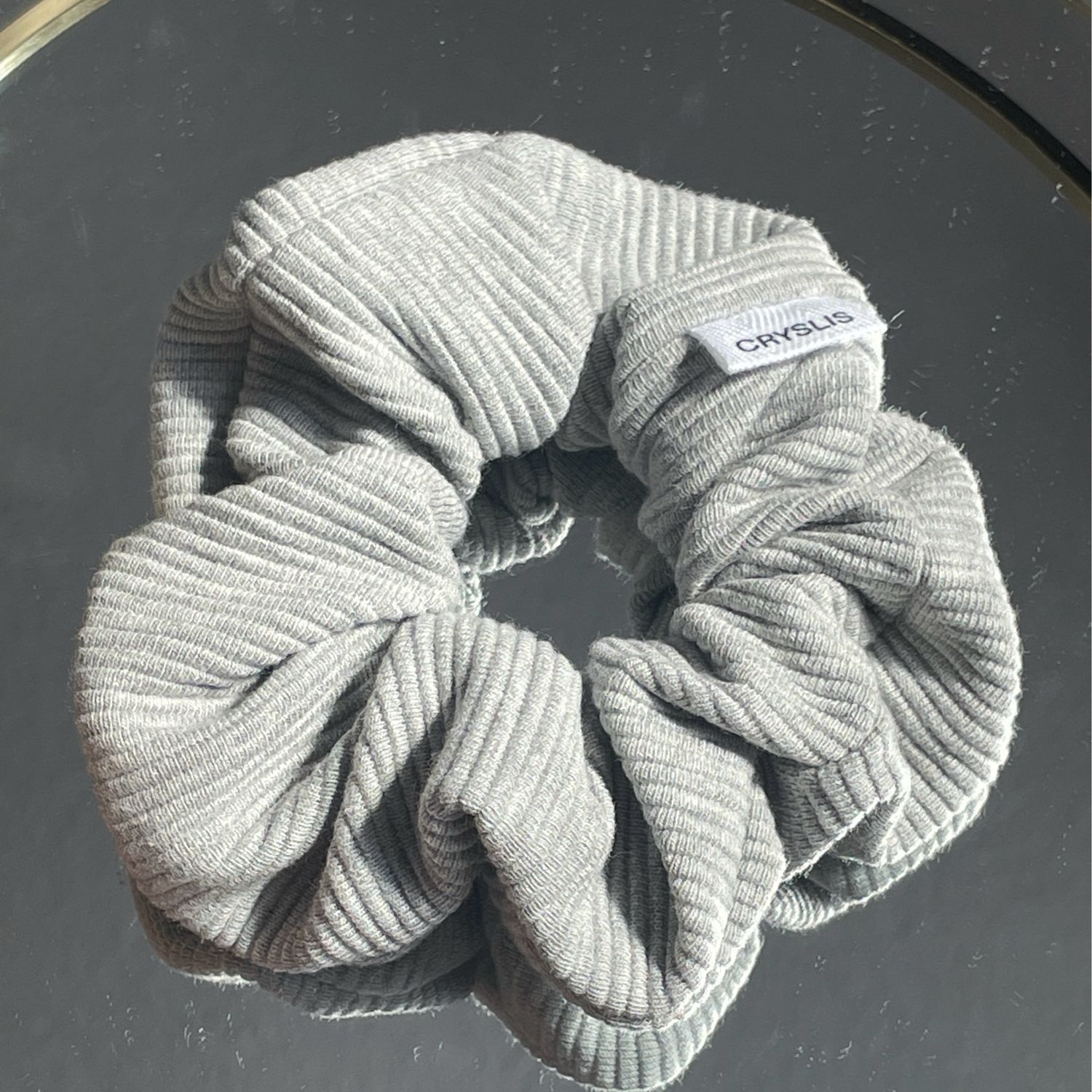 Scrunchie Cord hellgrau