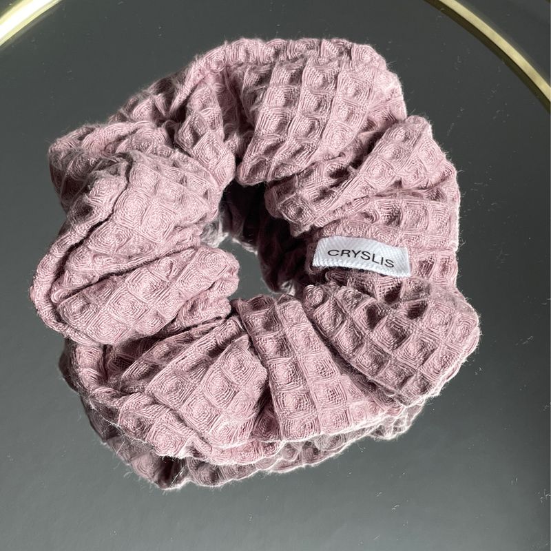 Scrunchie Waffel Rose