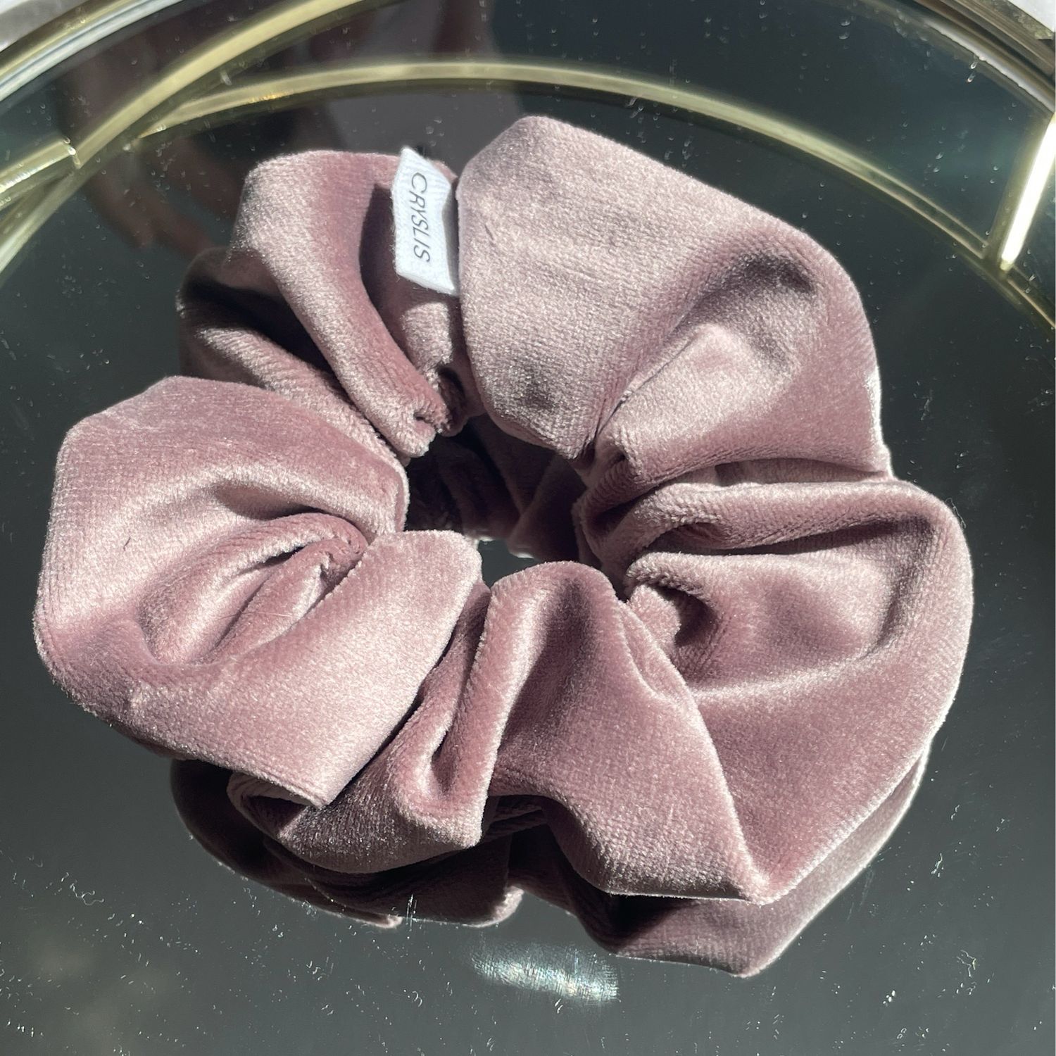 Scrunchie Samt alt Rosa