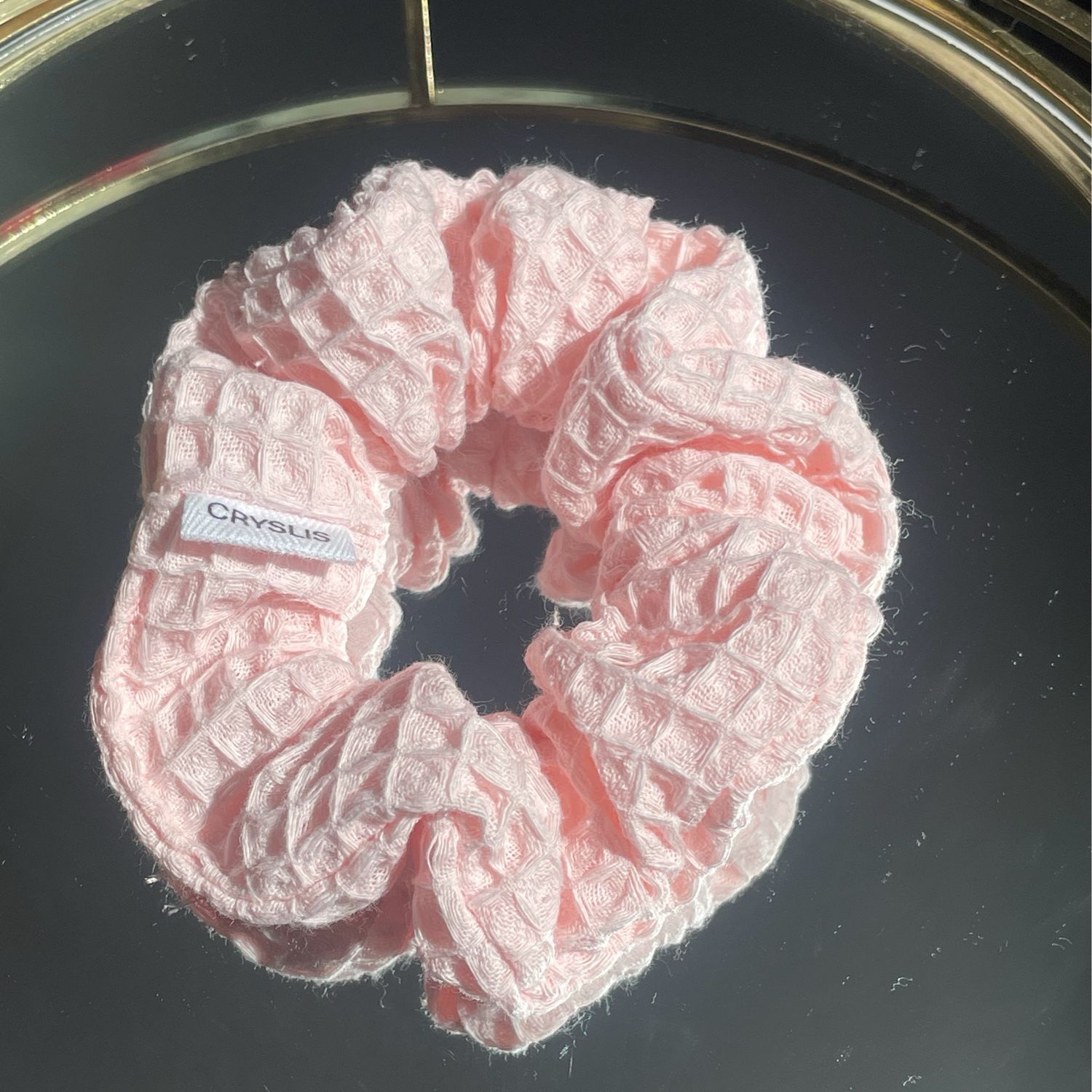 Scrunchie Waffel Rosa