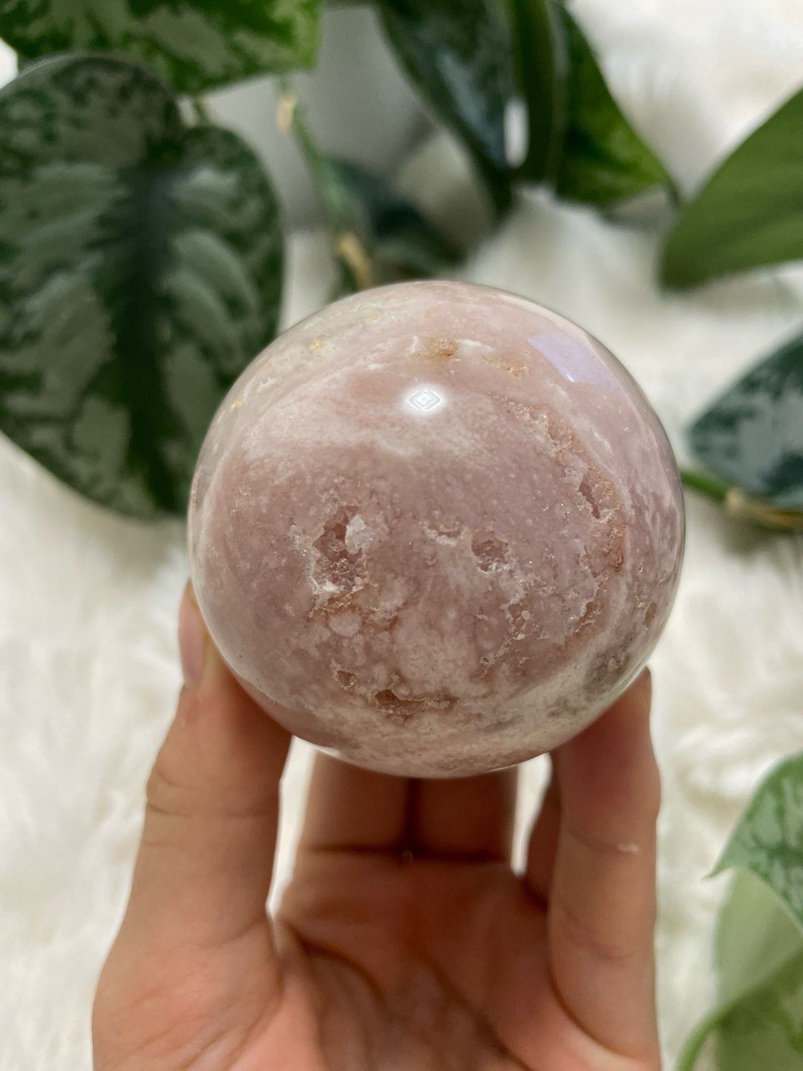 Pink Amethyst Kugel