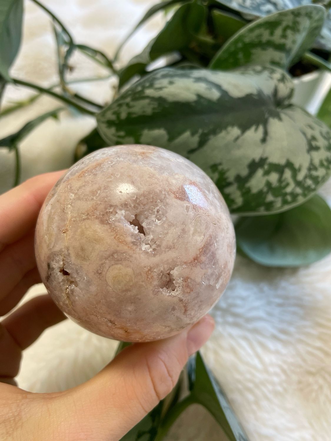 Pink Amethyst Kugel