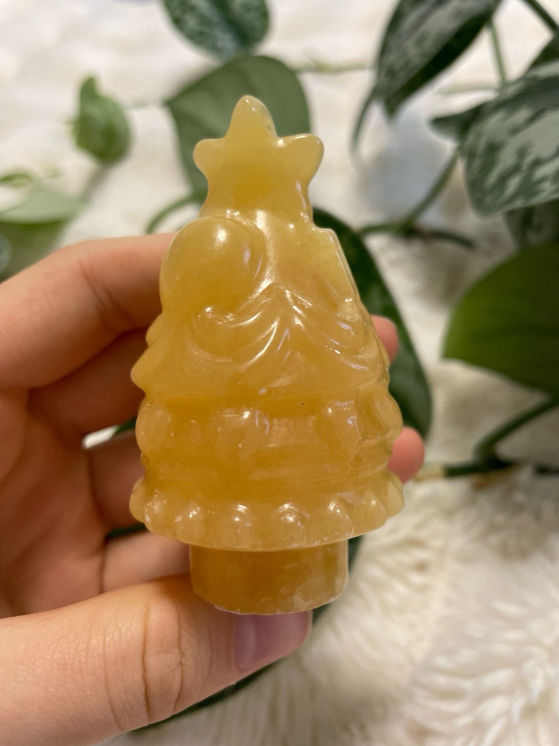 Orangencalcit Weihnachtsbaum