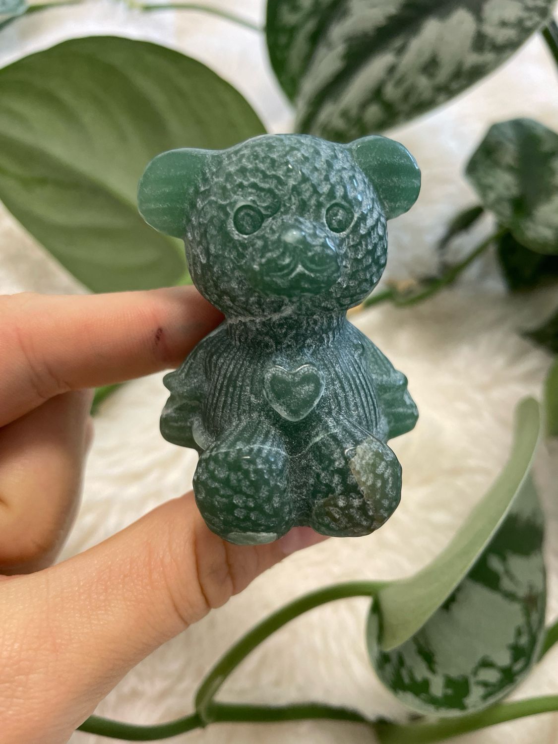 Grüner Aventurin Teddy