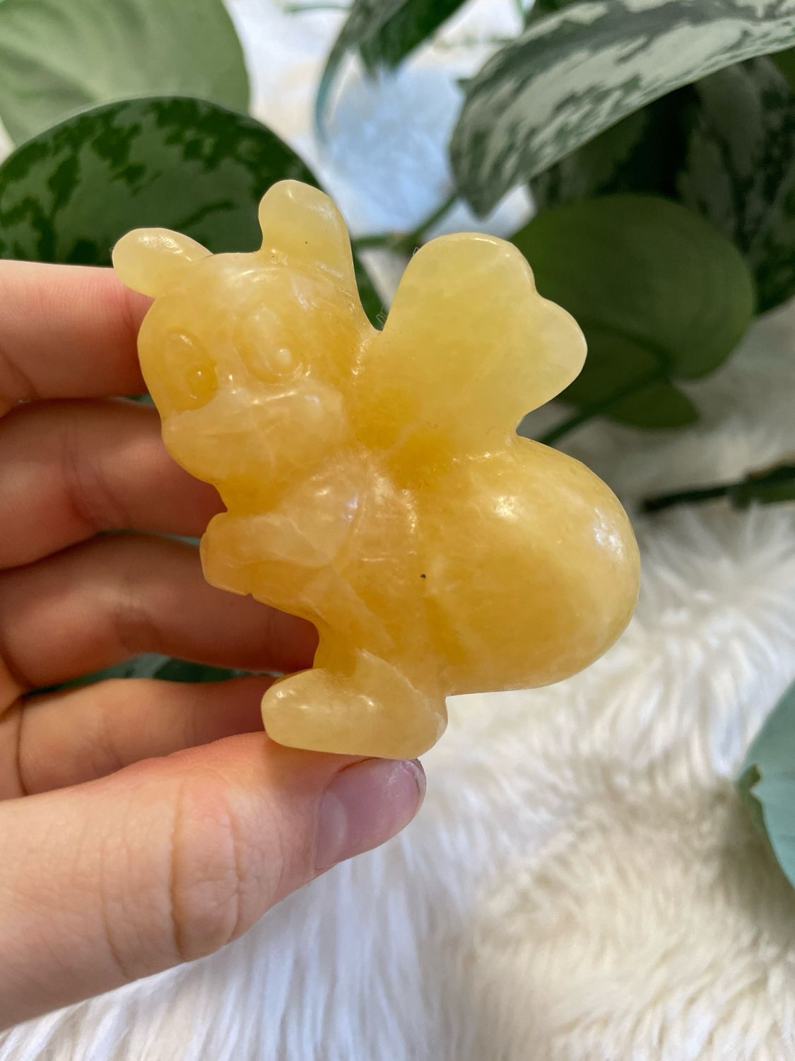 Orangencalcit Biene