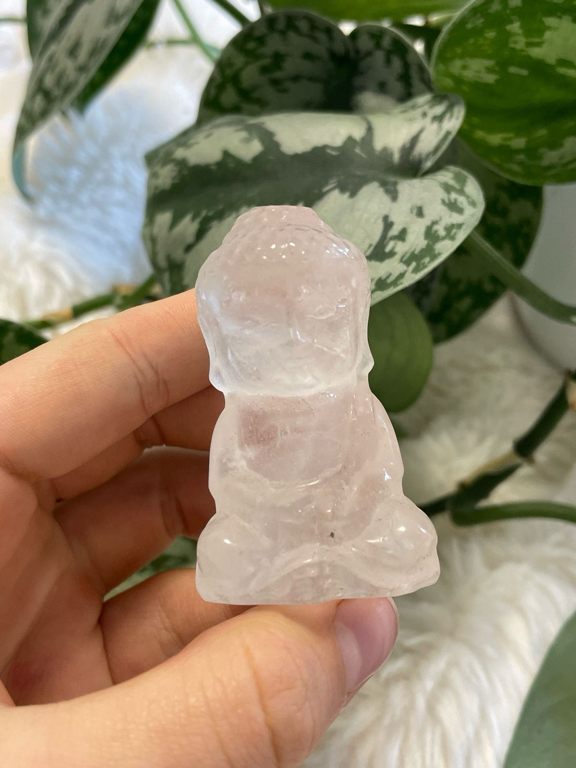 Bergkristall Buddha