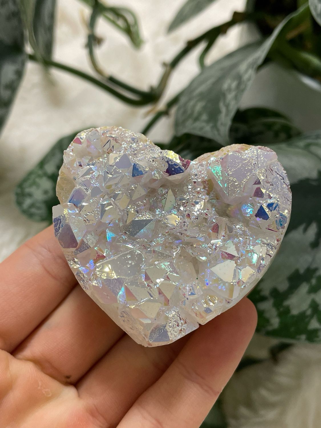 High Quality Angel Aura Quarz Herz