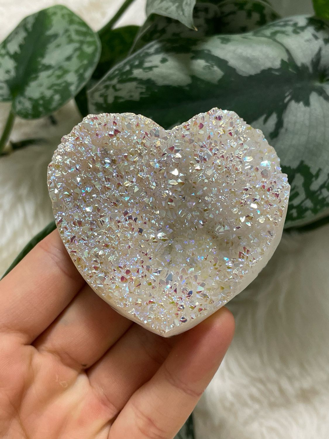 High Quality Angel Aura Quarz Herz