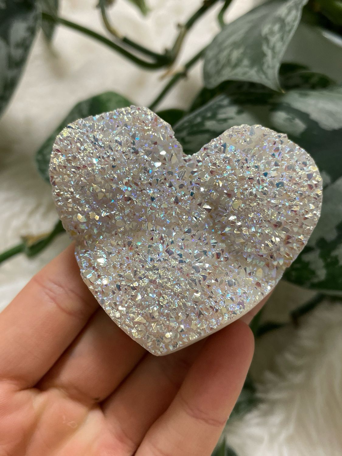 High Quality Angel Aura Quarz Herz