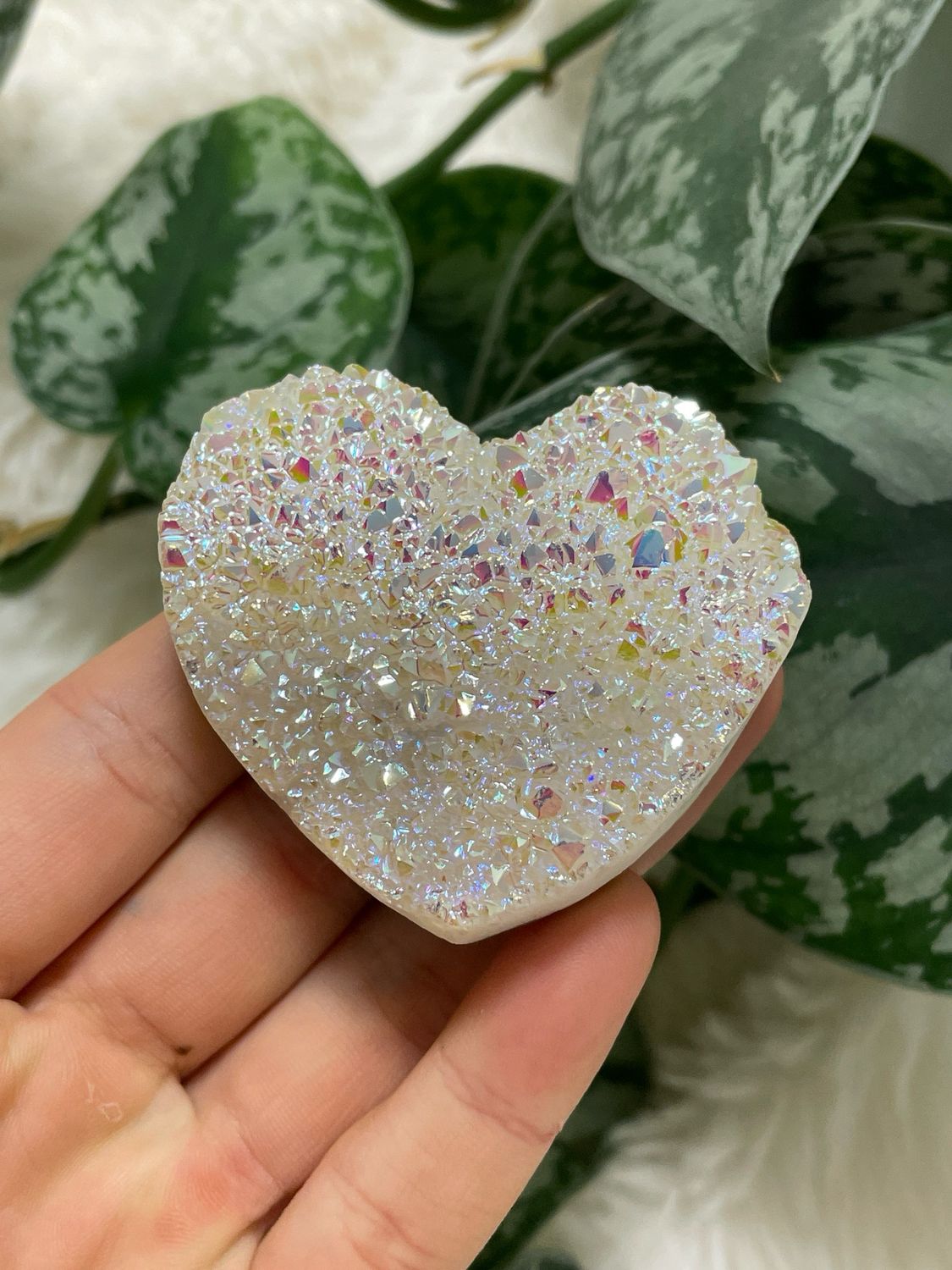 High Quality Angel Aura Quarz Herz