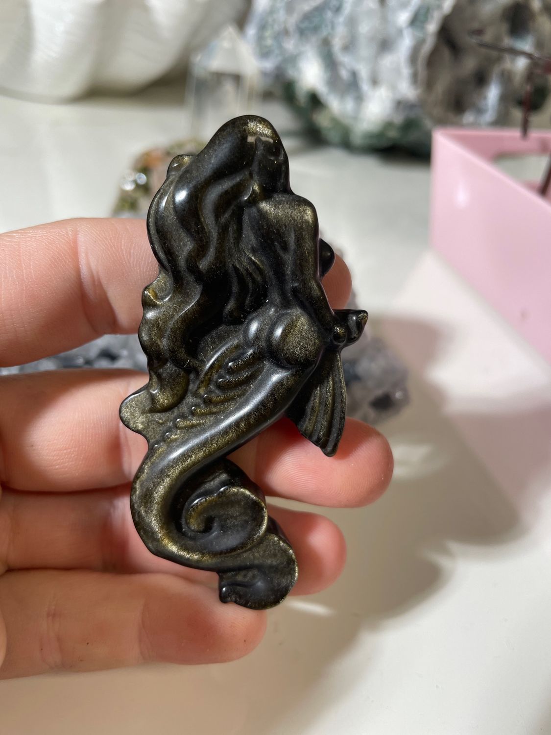 Meerjungfrau golden Obsidian