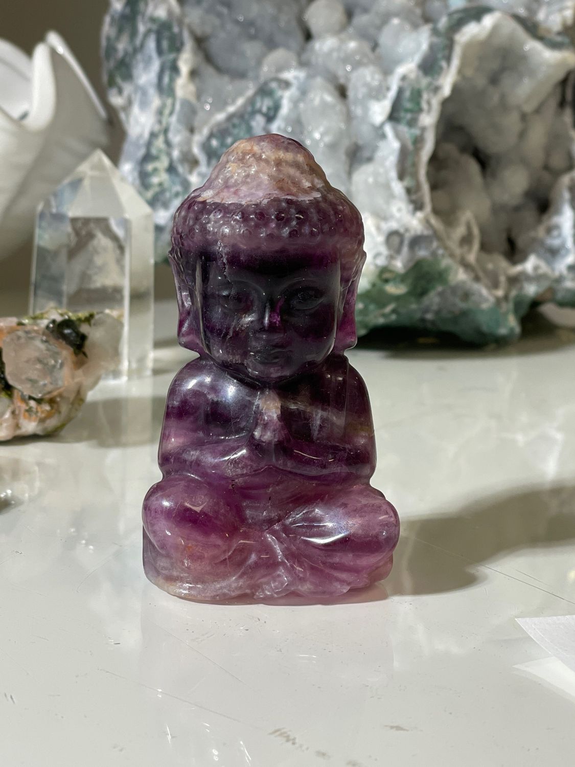 Fluorit Buddha