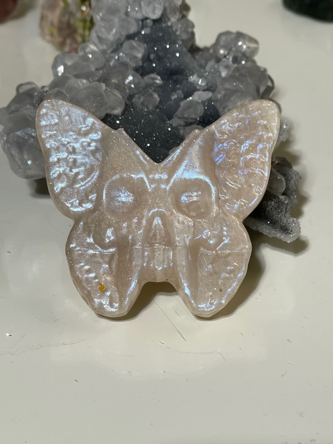 Schmetterling x Totenkopf Mondstein