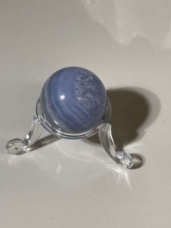Blaue Chalcedon Kugel