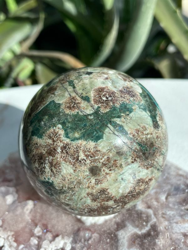 Rhyolith x Blumenjaspis Kugel