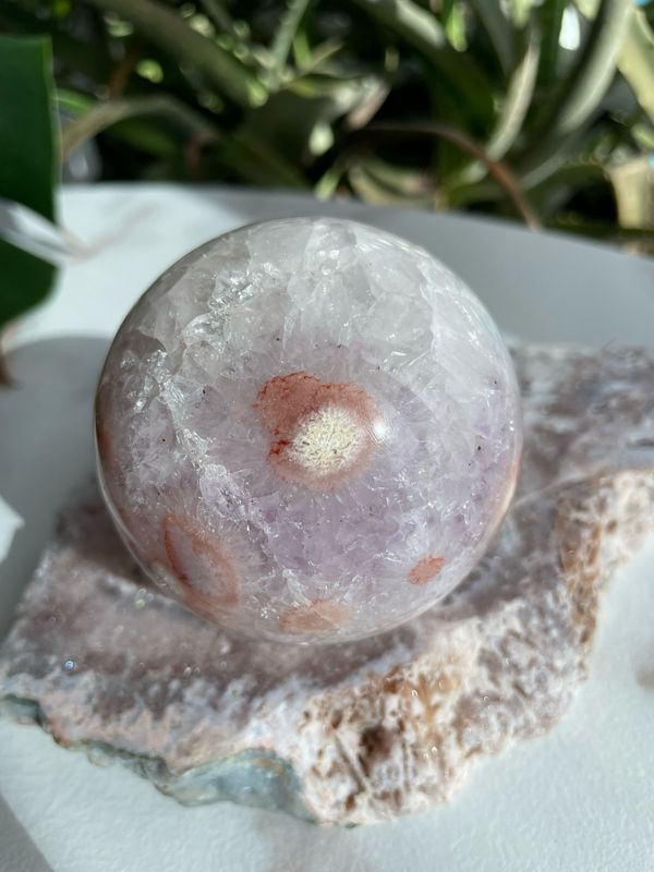 Pink Amethyst Kugel
