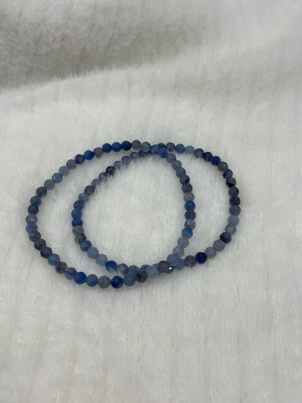 Blauquarz Armband Facettiert