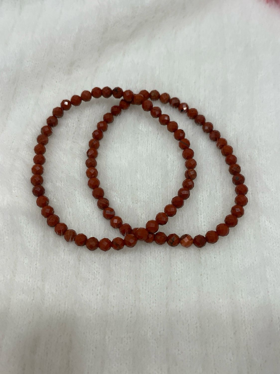 Roter Jaspis Armband Facettiert