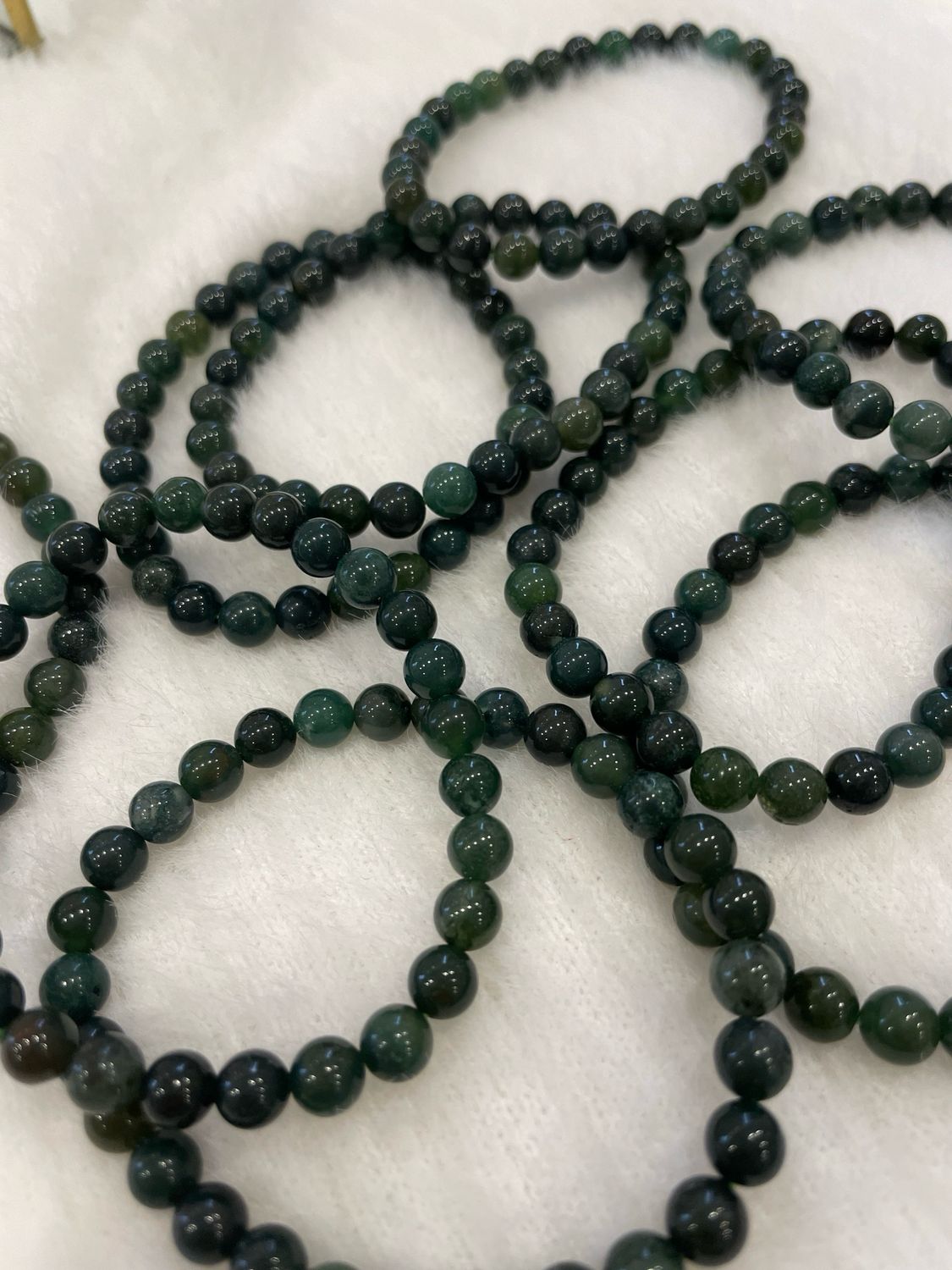 Moosachat Armband dunkel