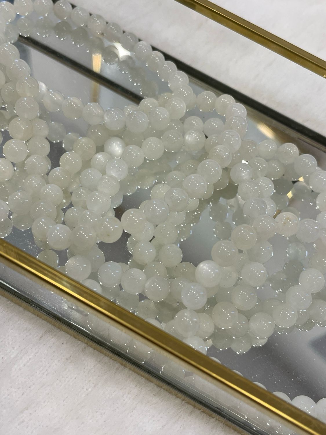 Mondstein Armband weißer Flash