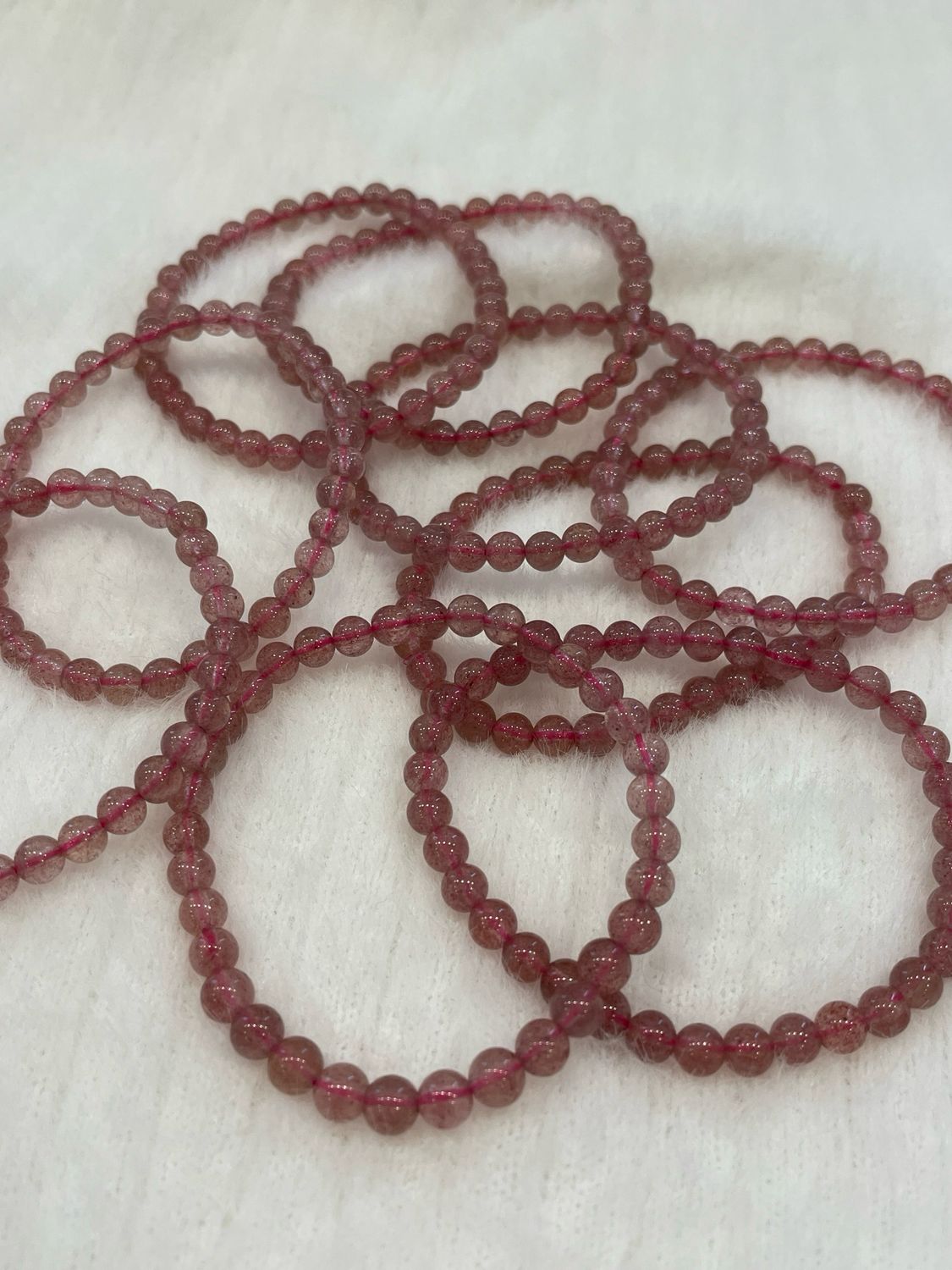 Erdbeerquarz Armband