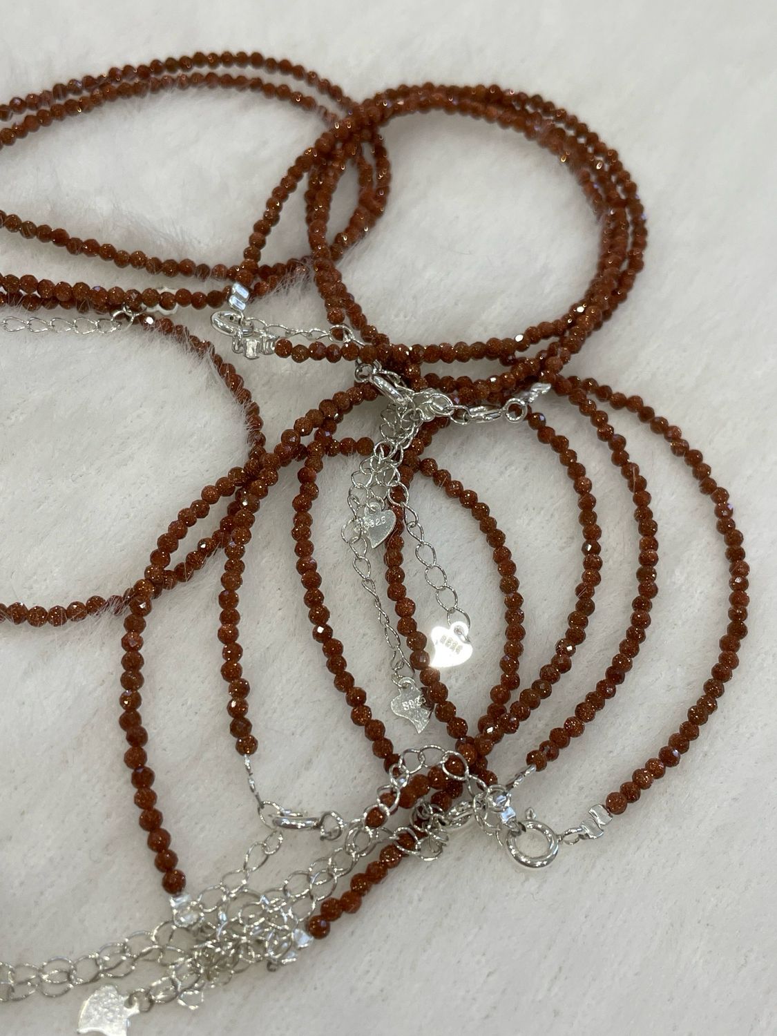 Goldfluss Armband synthetisch S925