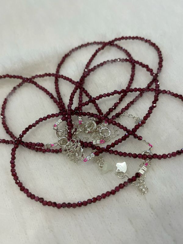 Granat Armband S 925 Granat Armband S 925